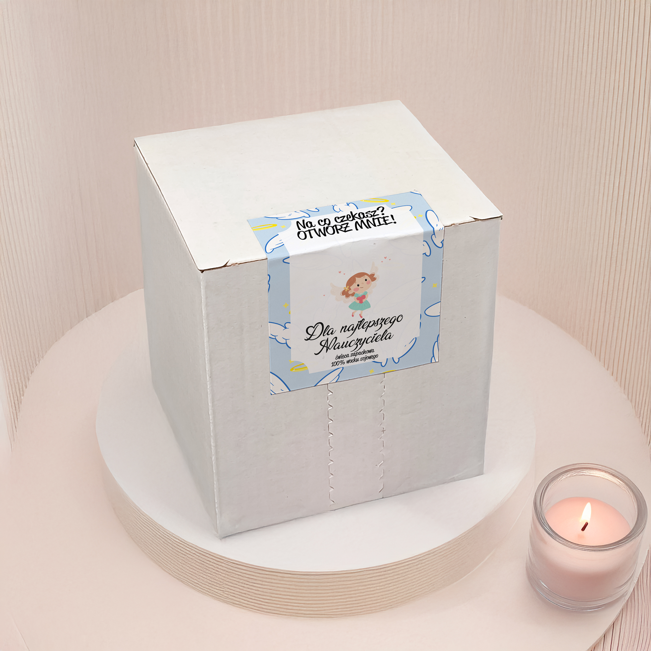 ZAPACHOWA ŚWIECA SOJOWA WYJĄTKOWY PREZENT DZIEŃ NAUCZYCIELA PODZIĘKOWANIE - obrazek 2