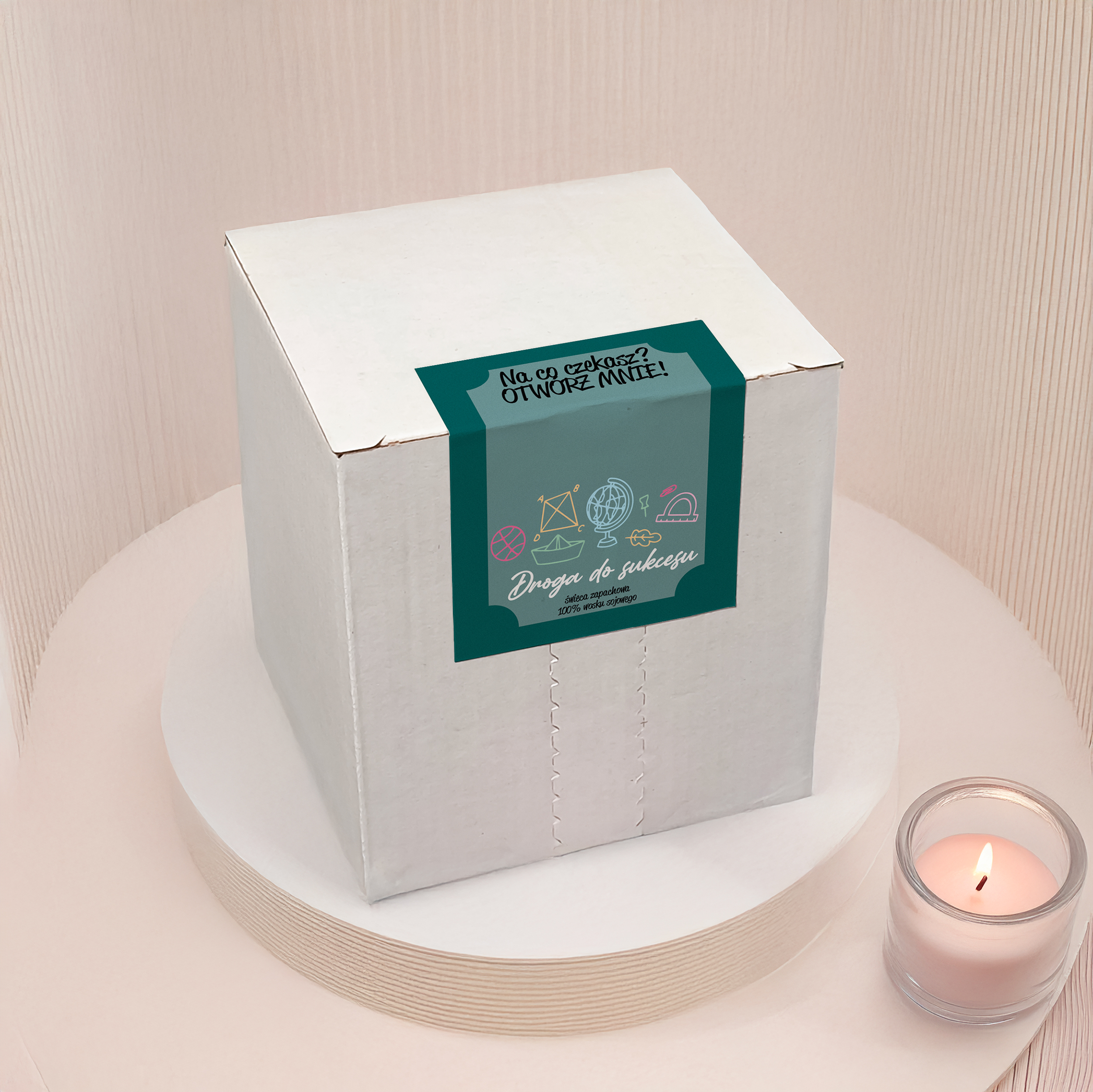 ZAPACHOWA ŚWIECA SOJOWA WYJĄTKOWY PREZENT DZIEŃ NAUCZYCIELA PODZIĘKOWANIE - obrazek 2