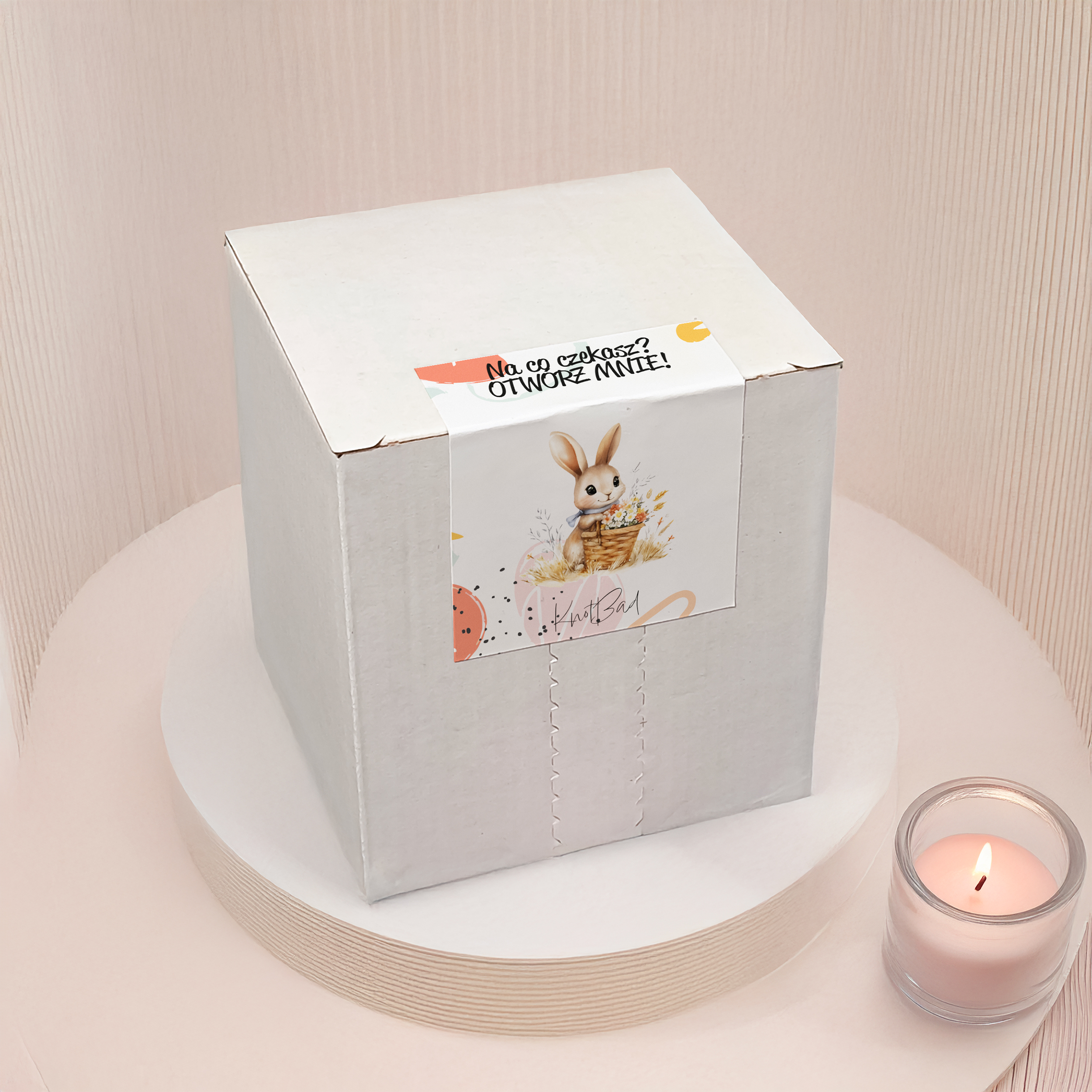 ŚWIECA ZAPACHOWA SOJOWA WIELKANOCNA PREZENT NA ŚWIĘTA DEKORACYJNA WIOSENNA - obrazek 2