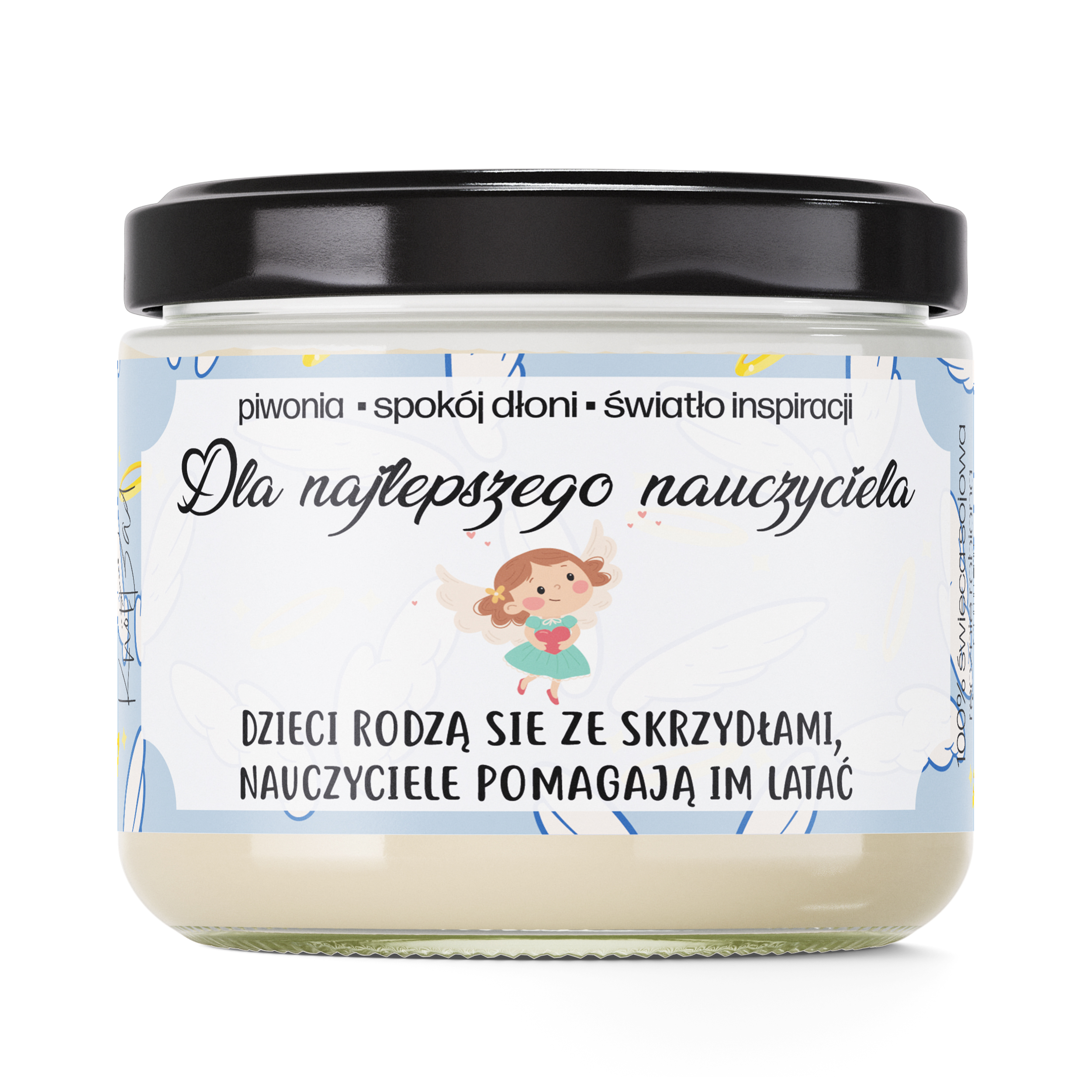 ZAPACHOWA ŚWIECA SOJOWA WYJĄTKOWY PREZENT DZIEŃ NAUCZYCIELA PODZIĘKOWANIE