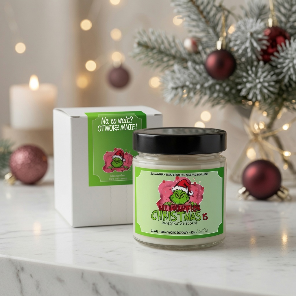 ALL I WANT FOR CHRISTMAS IS - świeca sojowa - obrazek 4