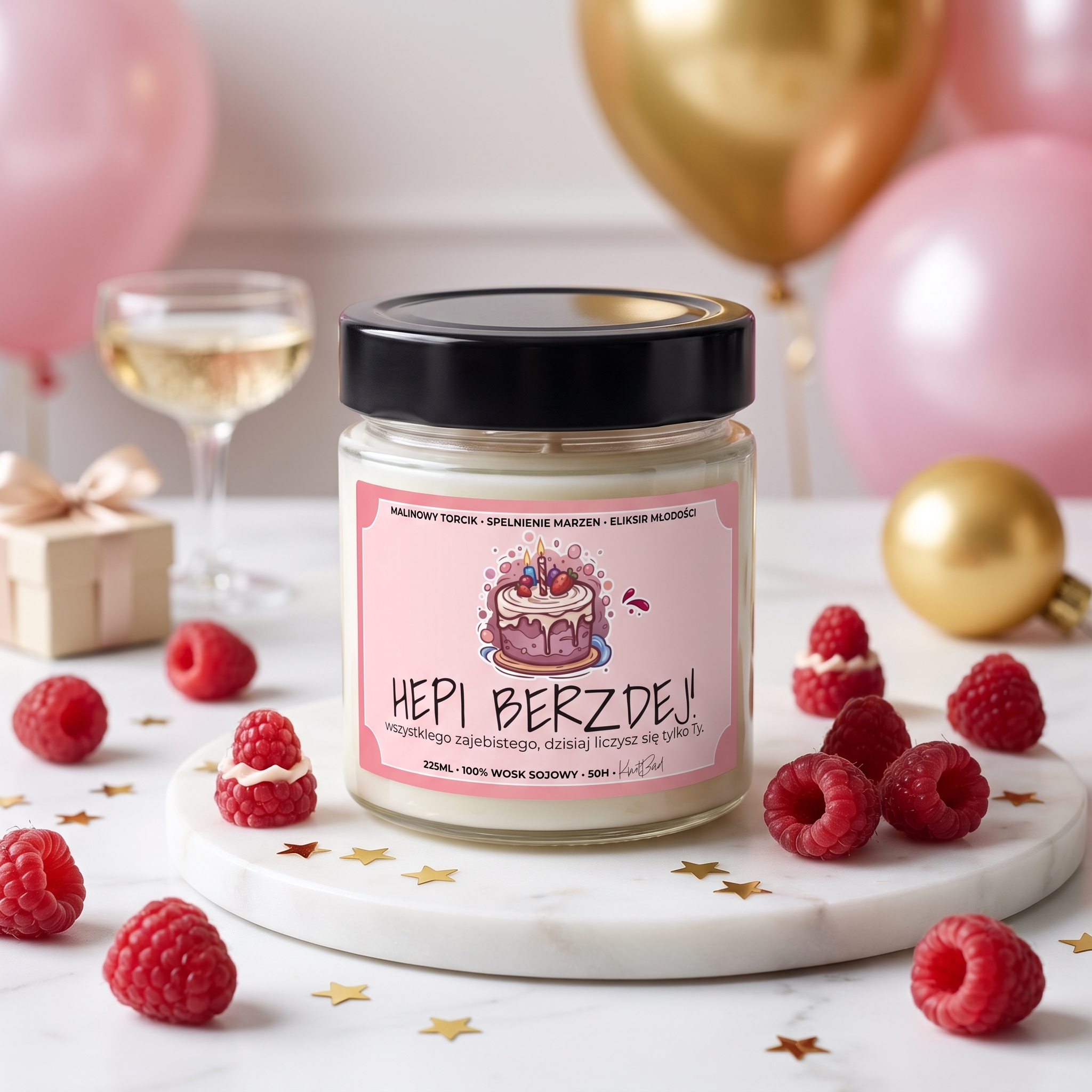 HEPI BERZDEJ! - świeca sojowa