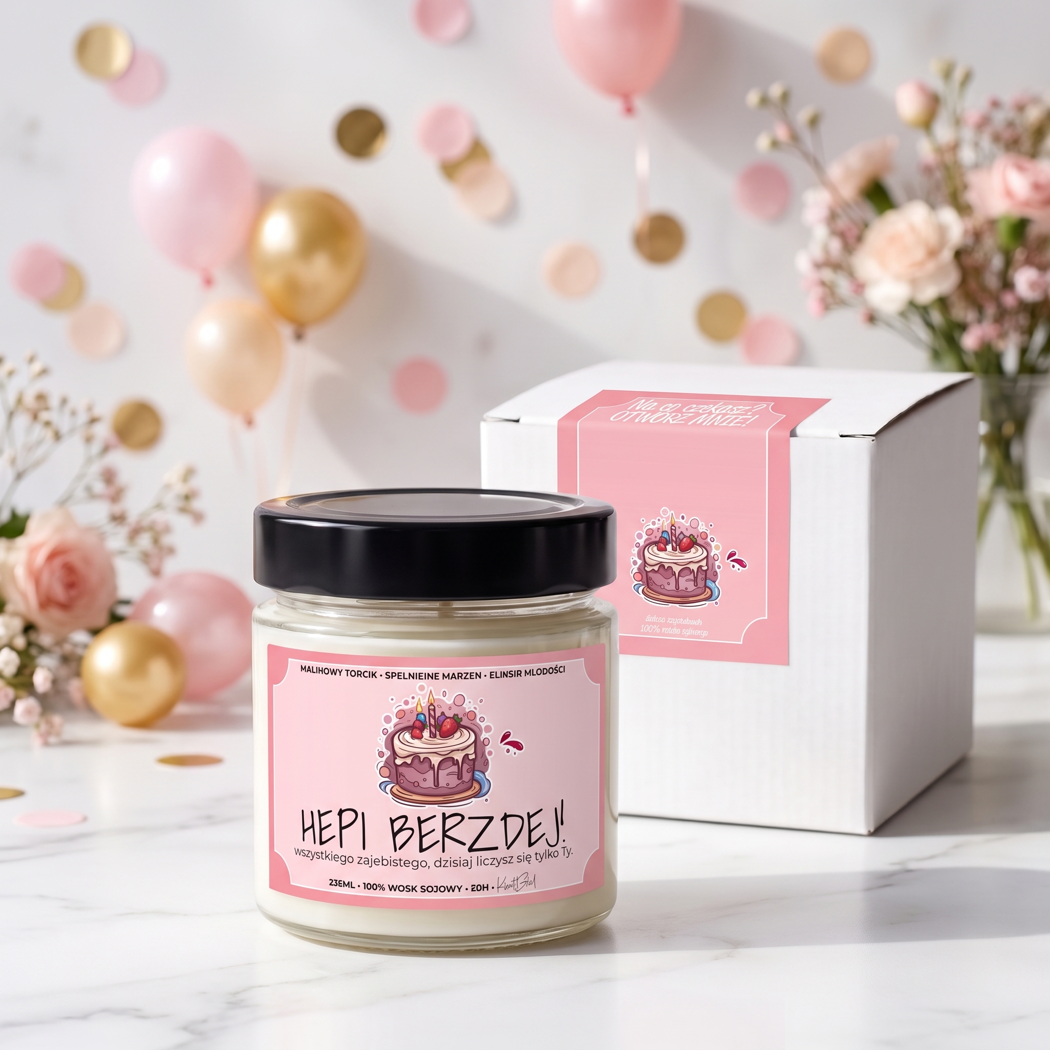 HEPI BERZDEJ! - świeca sojowa - obrazek 4