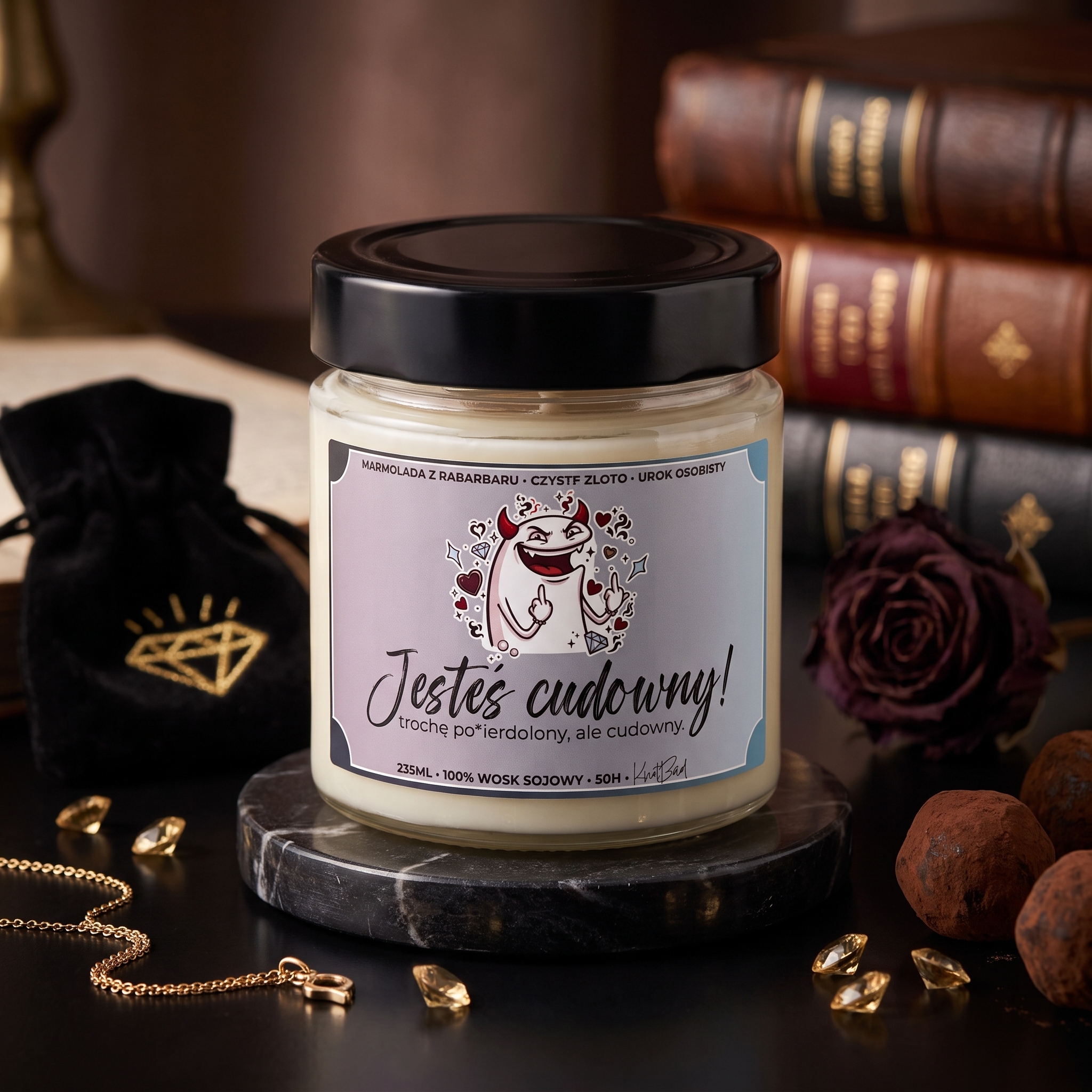 Jesteś cudowny! - świeca sojowa