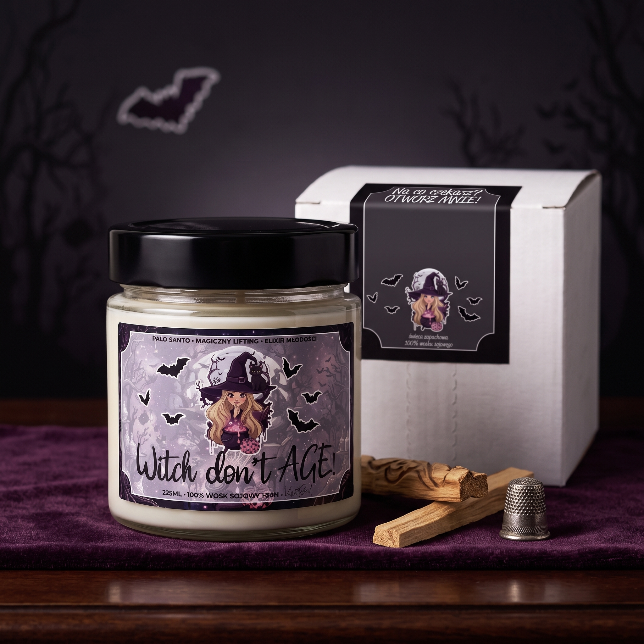 Witch don't AGE! - świeca sojowa - obrazek 4