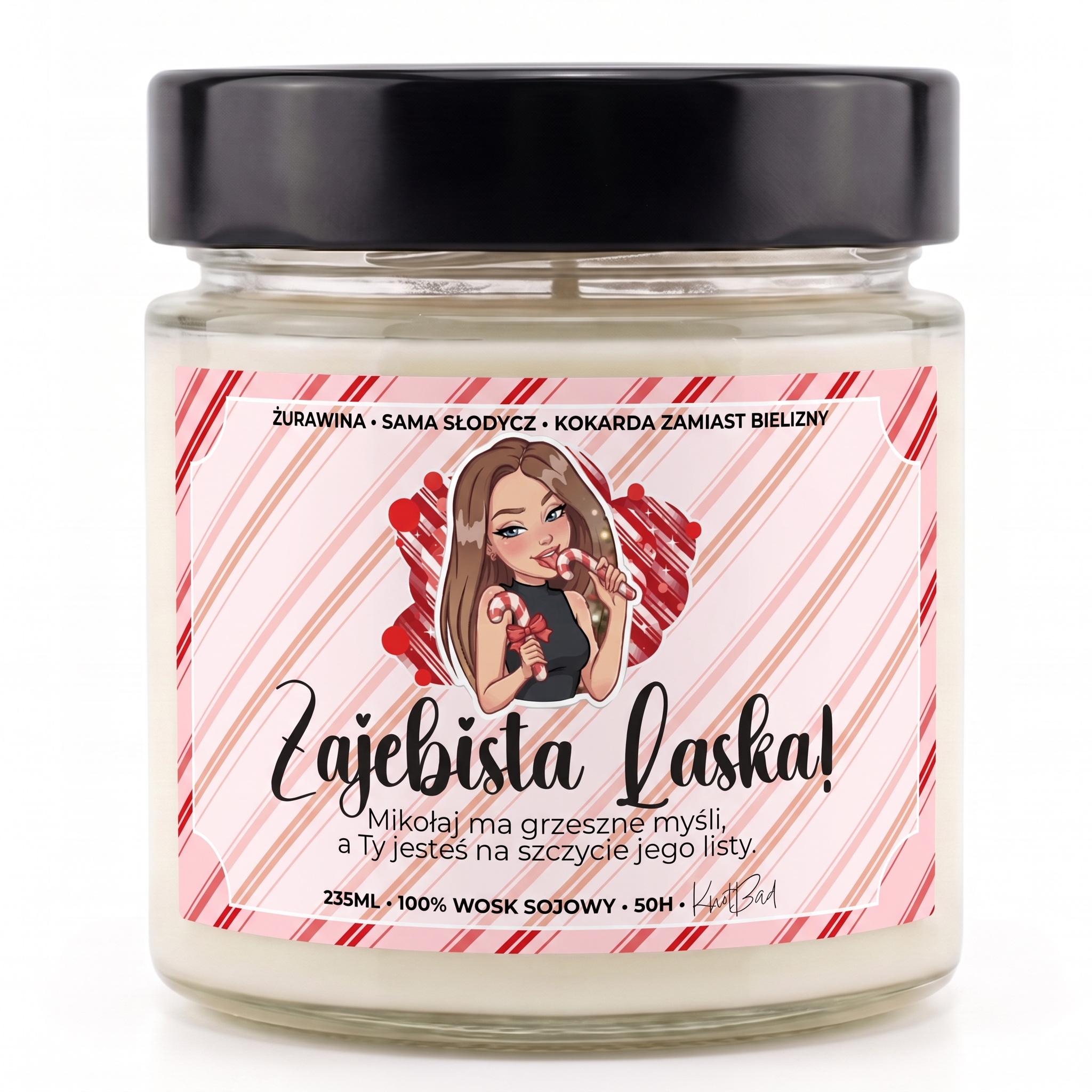 Zajebista Laska! - świeca sojowa - obrazek 2