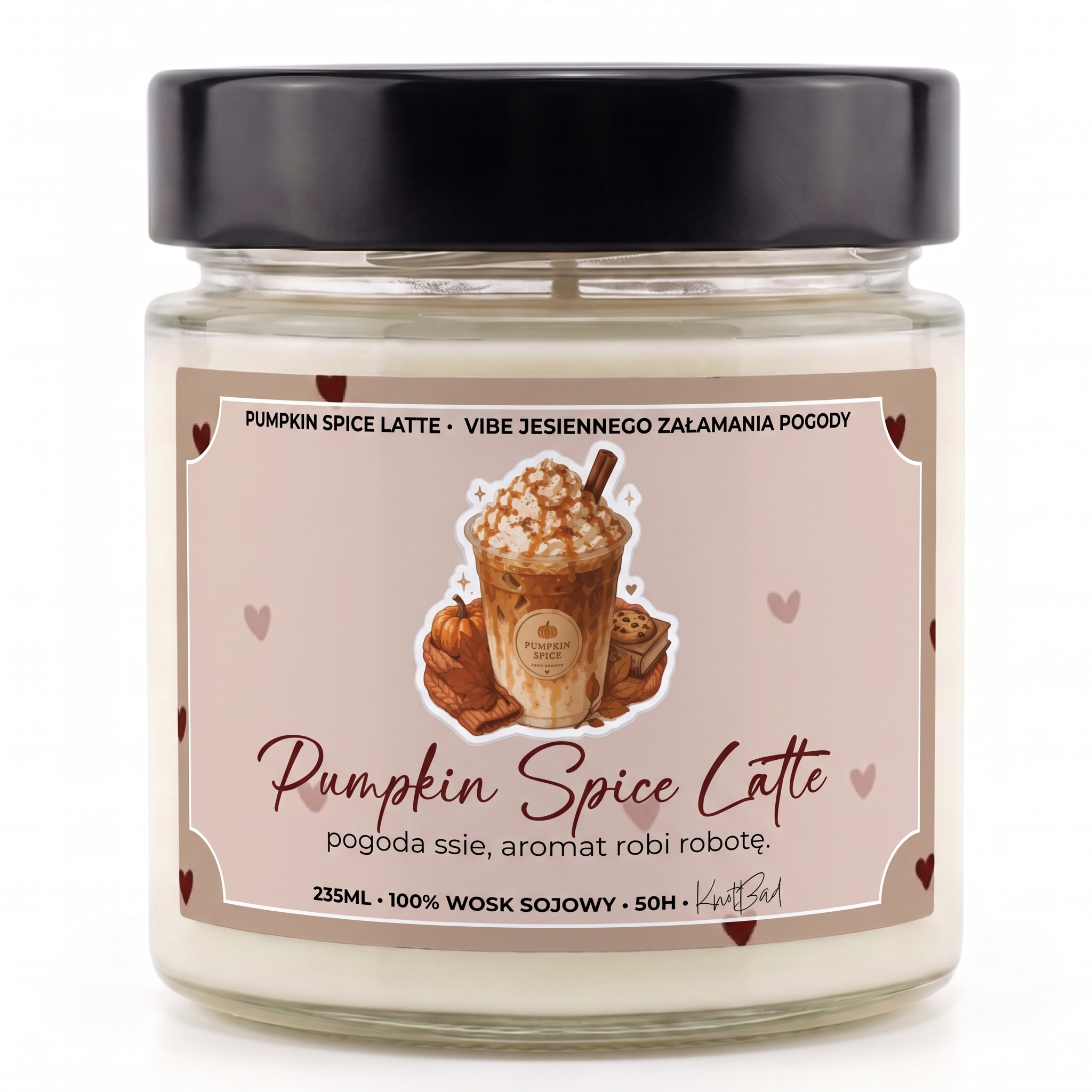 Pumpkin Spice Latte - świeca sojowa - obrazek 3